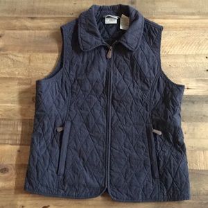 LL Bean quilted vest.